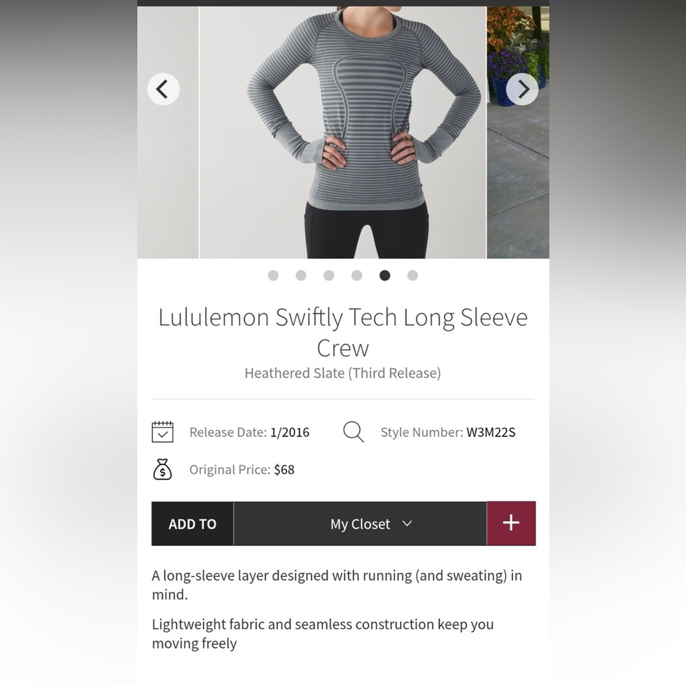 ♾️Lululemon: Swiftly Tech Long Sleeve Crew♾️ - Picture 7 of 7